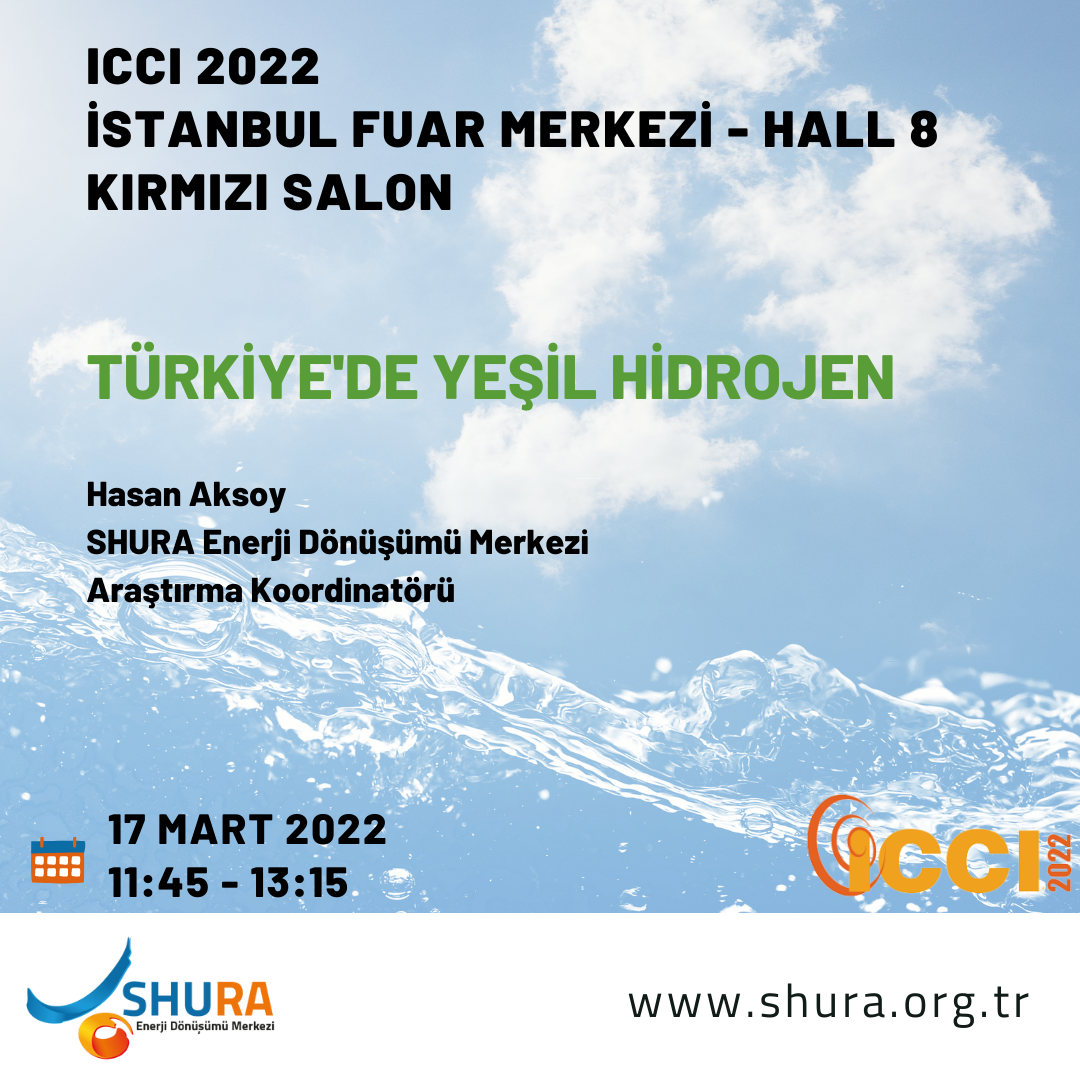 ICCI 2022 Enerji ve Çevre Fuar ve Konferansı – Türkiye’de Yeşil Hidrojen
