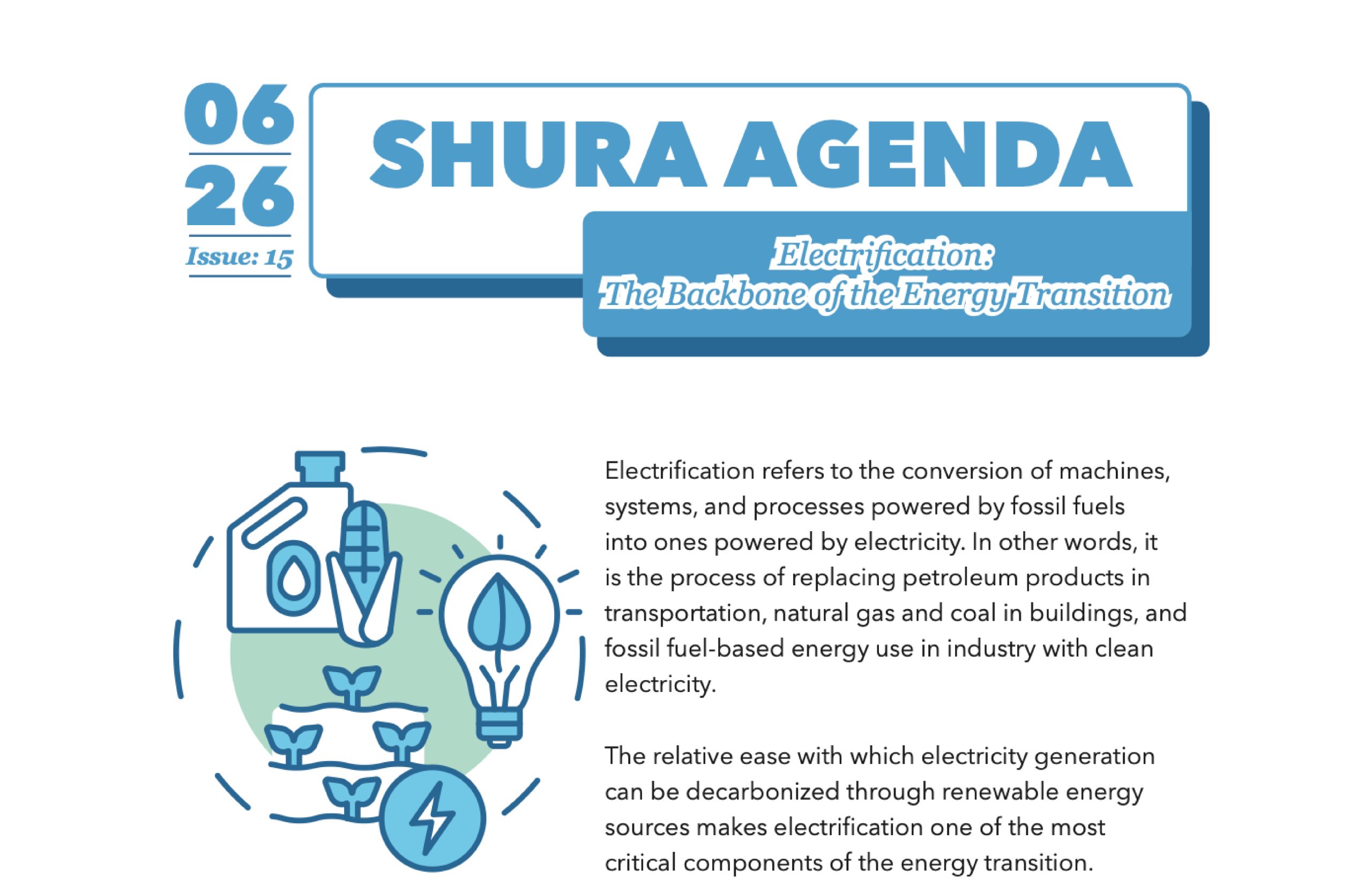 SHURA Agenda Issue 15